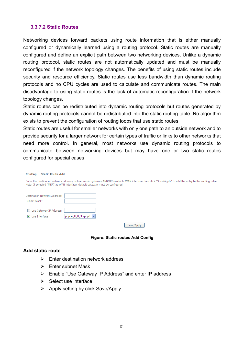 2 static routes | PLANET ADN-4000 User Manual | Page 81 / 118