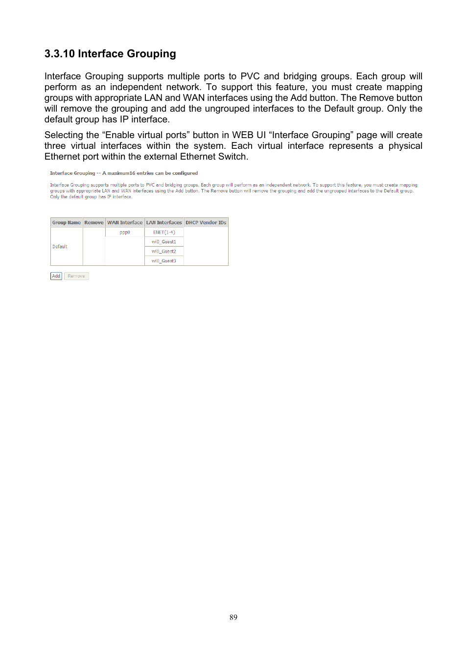 10 interface grouping | PLANET ADN-4000 User Manual | Page 89 / 118