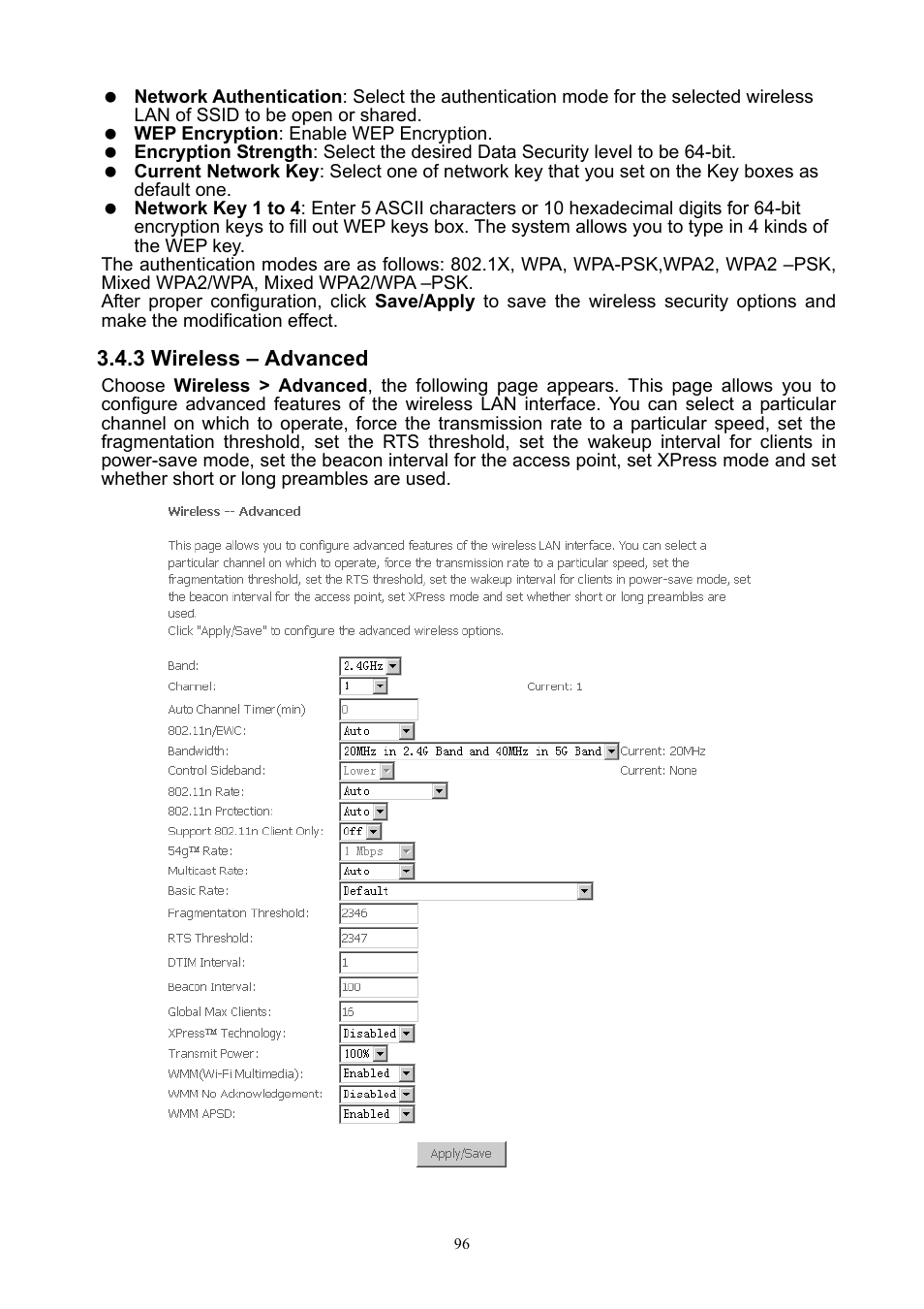 3 wireless – advanced | PLANET ADN-4000 User Manual | Page 96 / 118