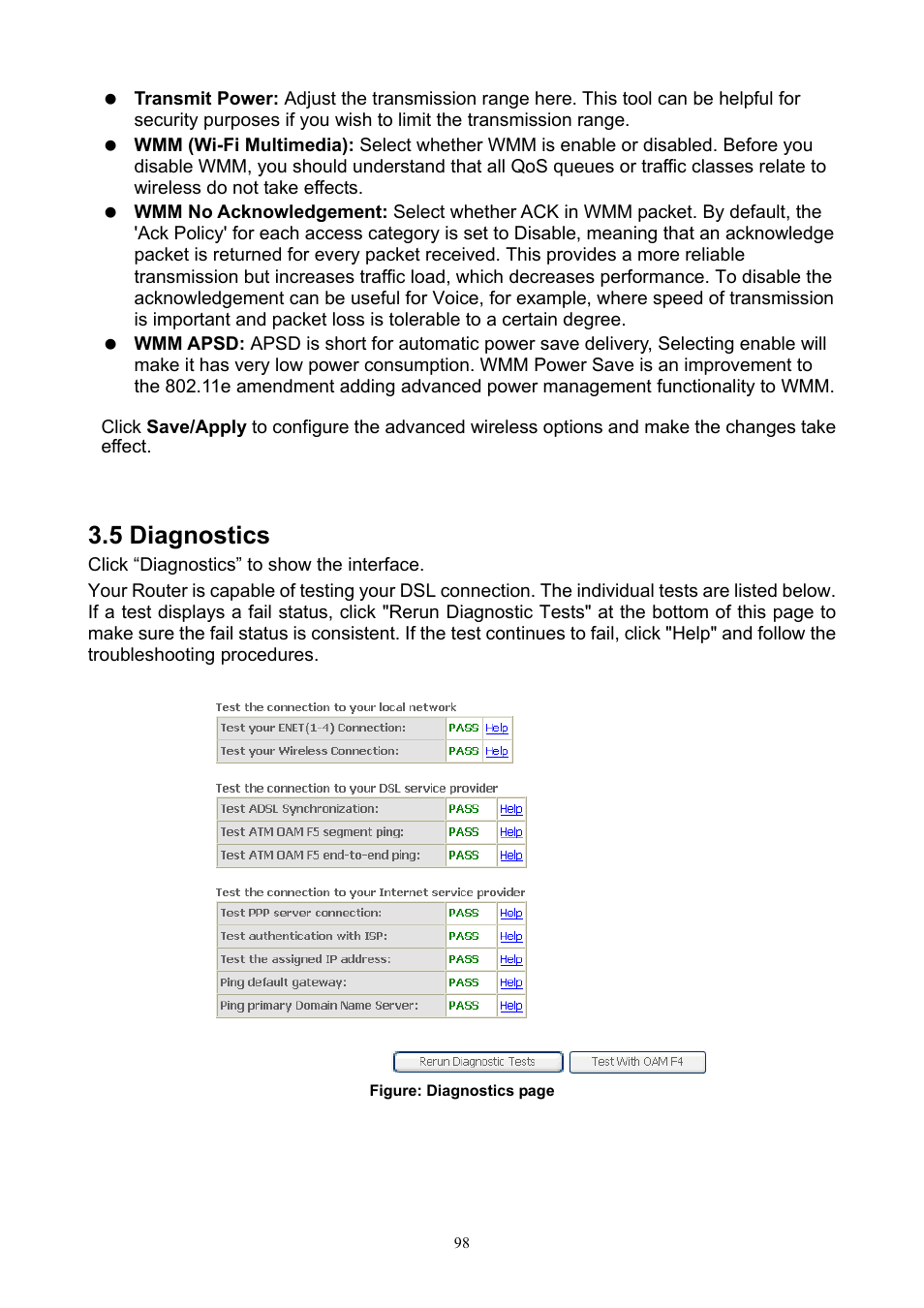 5 diagnostics | PLANET ADN-4000 User Manual | Page 98 / 118