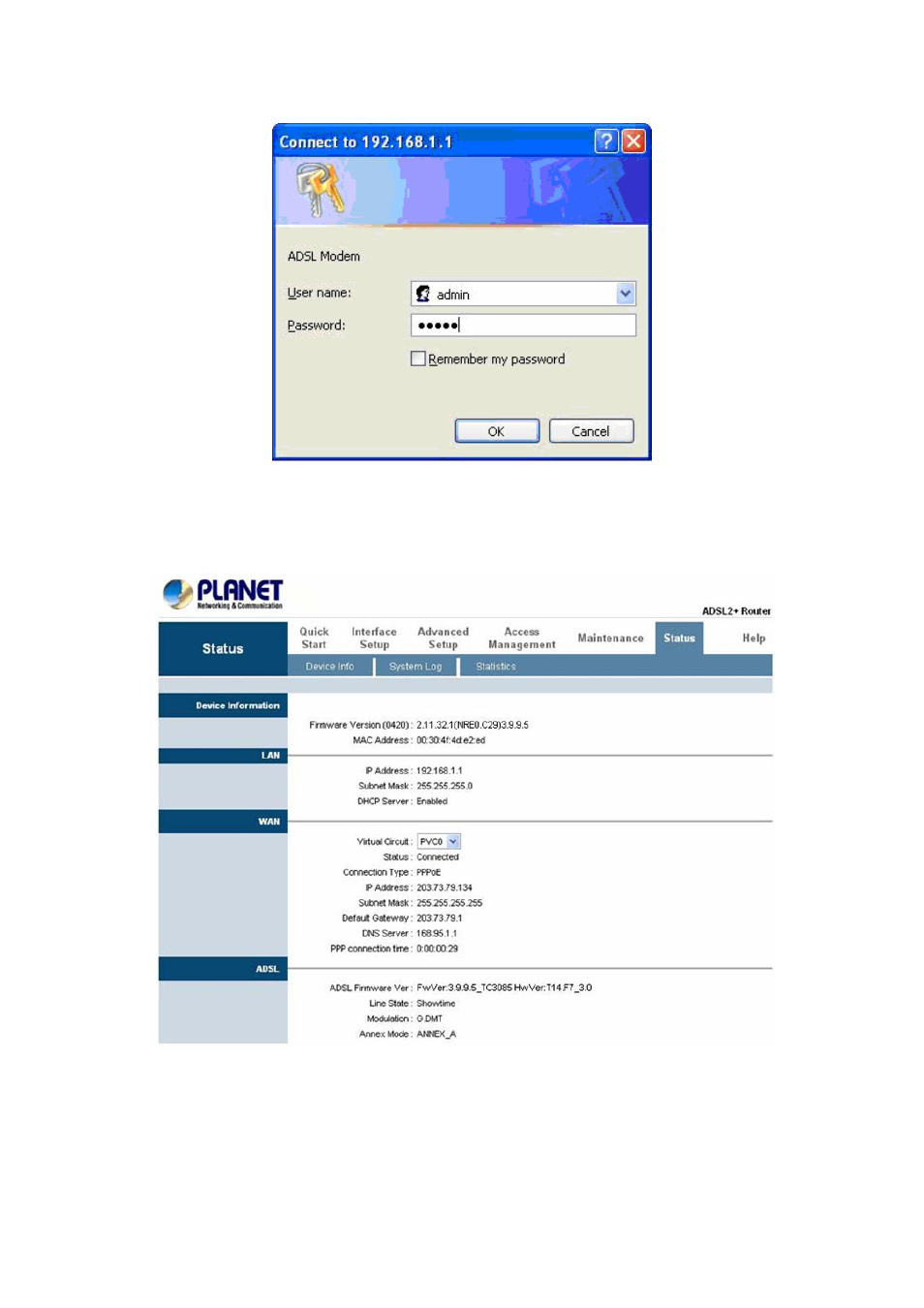 Home screen | PLANET ADN-4000 User Manual | Page 19 / 91