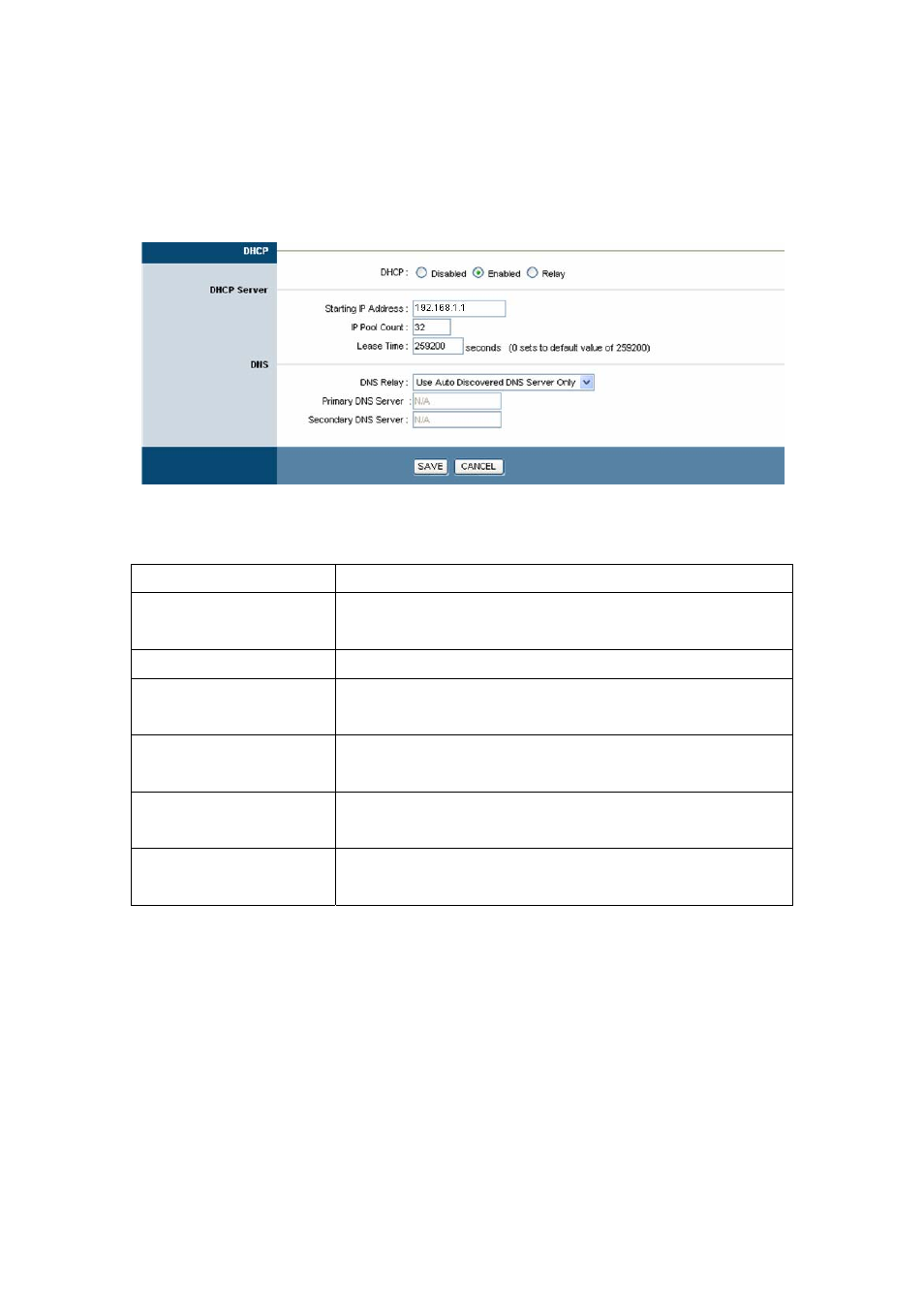1 dhcp enable, 2 dhcp relay | PLANET ADN-4000 User Manual | Page 33 / 91