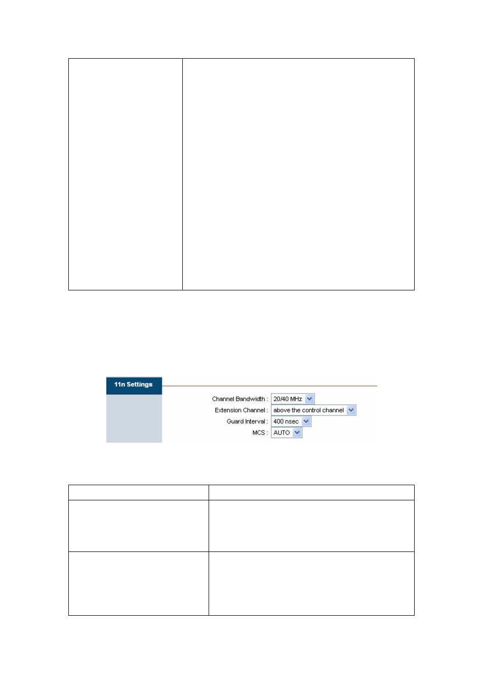 2 802.11n settings | PLANET ADN-4000 User Manual | Page 37 / 91
