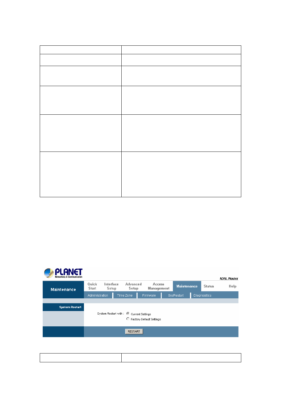4 sysrestart | PLANET ADN-4000 User Manual | Page 79 / 91