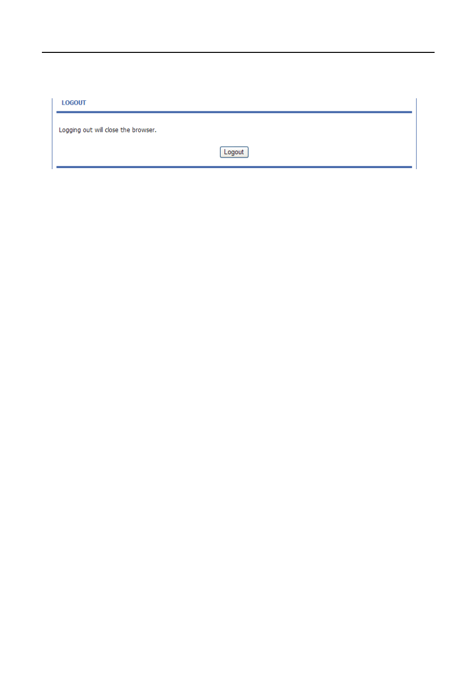 7 logout, Logout | PLANET ADN-4100 User Manual | Page 47 / 115