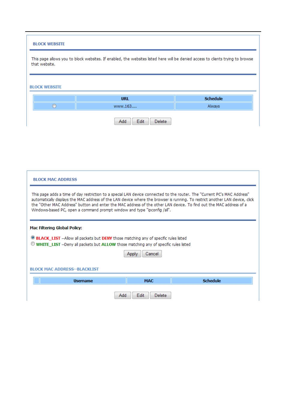 2 mac filter, Mac filter | PLANET ADN-4100 User Manual | Page 60 / 115