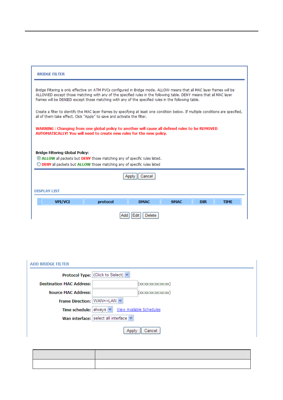 2 bridge filtering, Bridge filtering | PLANET ADN-4100 User Manual | Page 65 / 115