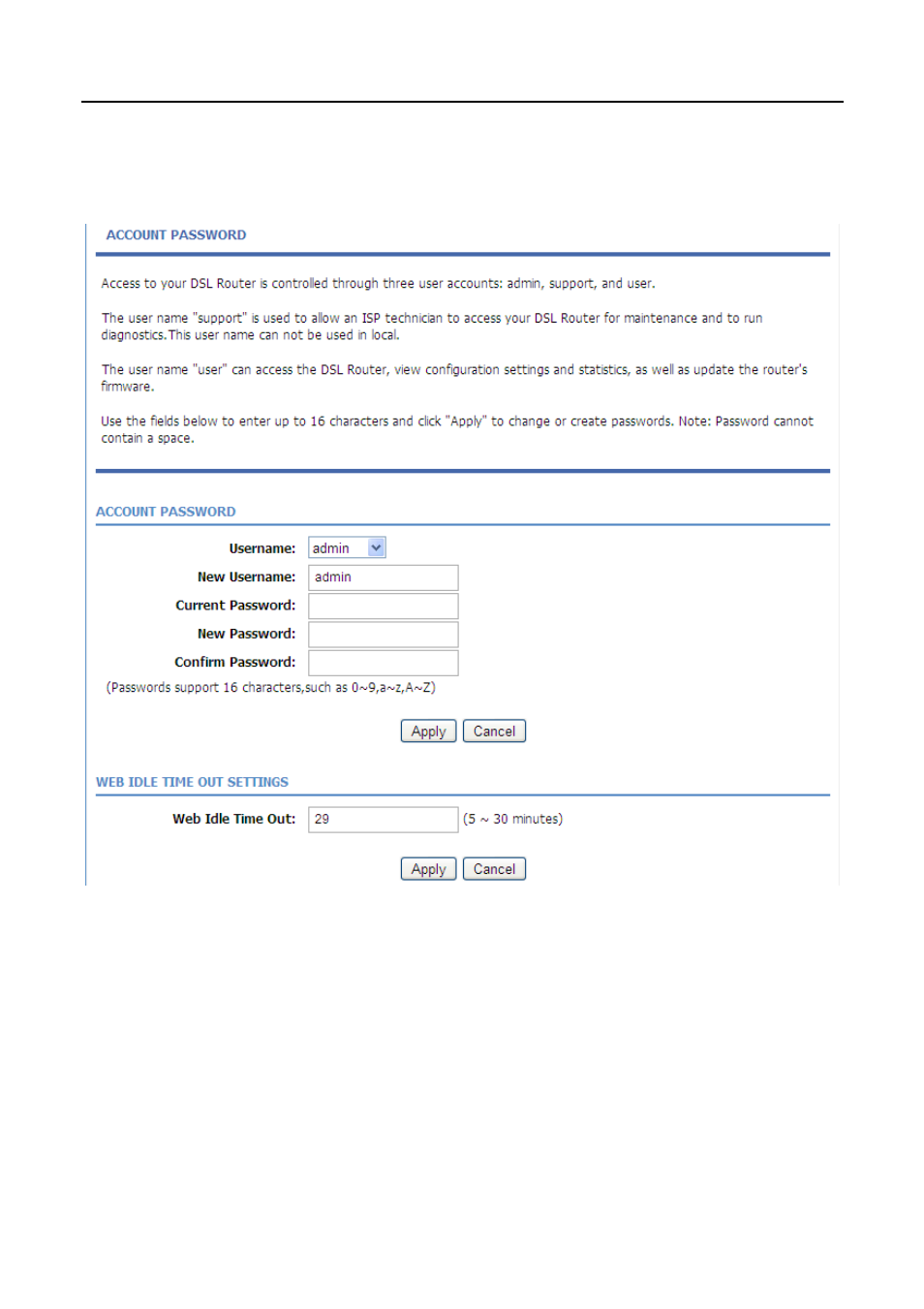 1 account password, Account password | PLANET ADN-4100 User Manual | Page 99 / 115