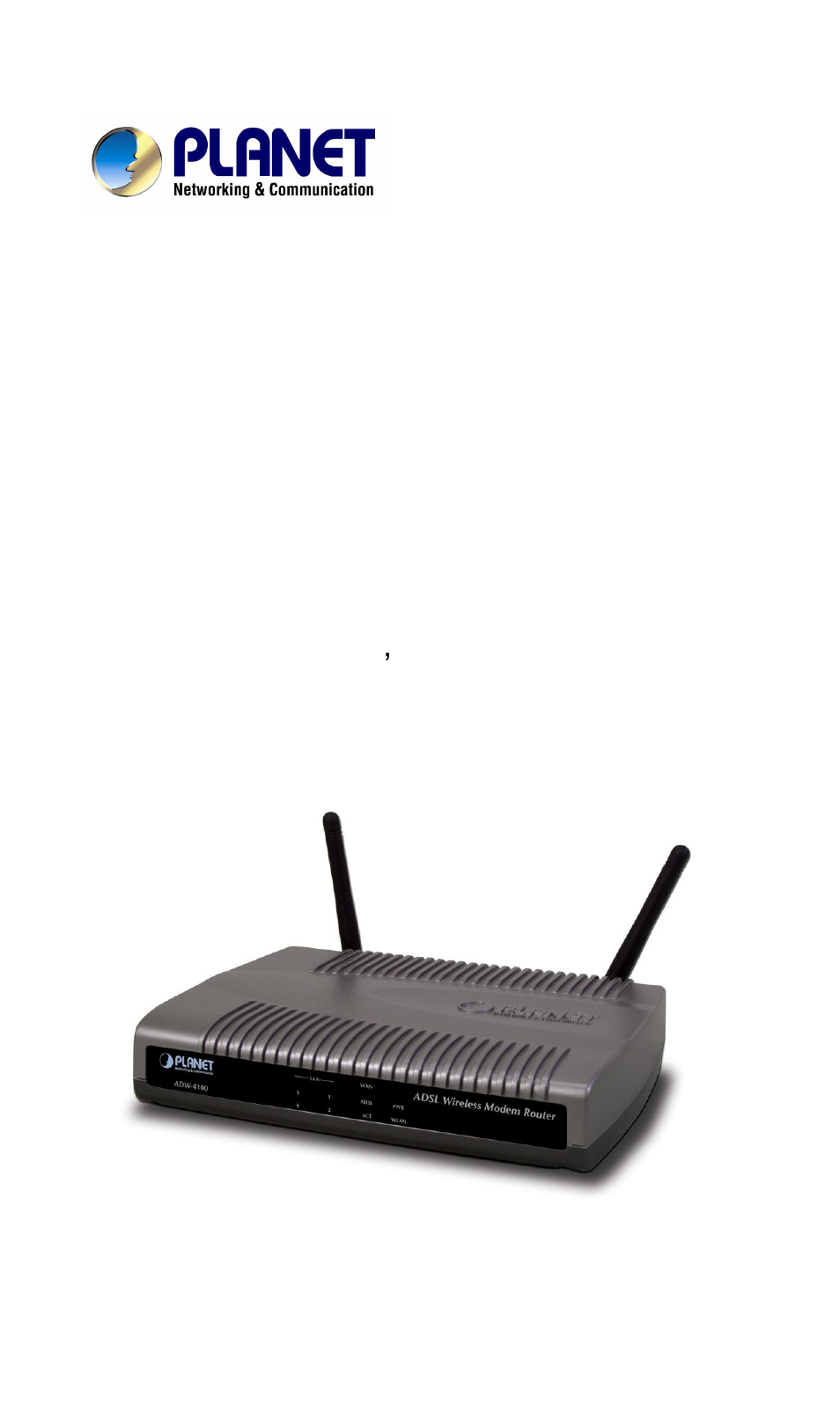 PLANET ADW-4100 User Manual | 57 pages