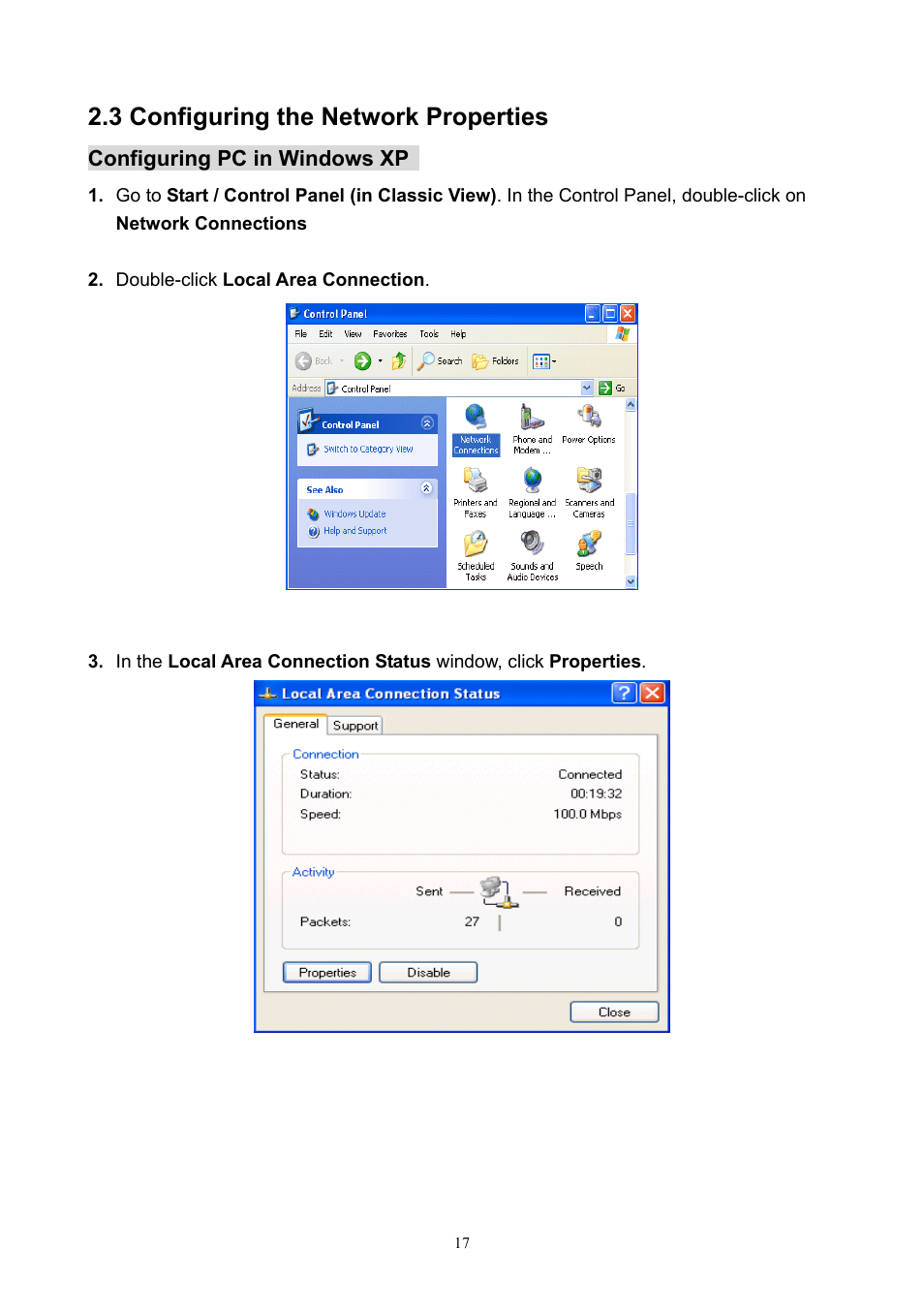 3 configuring the network properties | PLANET ADW-4401 User Manual | Page 17 / 84