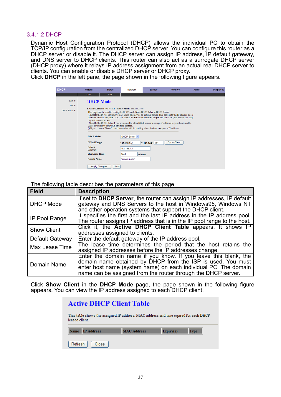 2 dhcp | PLANET ADW-4401 User Manual | Page 37 / 84