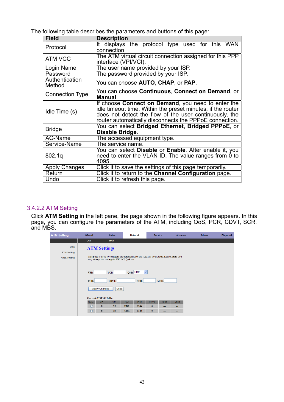 2 atm setting | PLANET ADW-4401 User Manual | Page 42 / 84