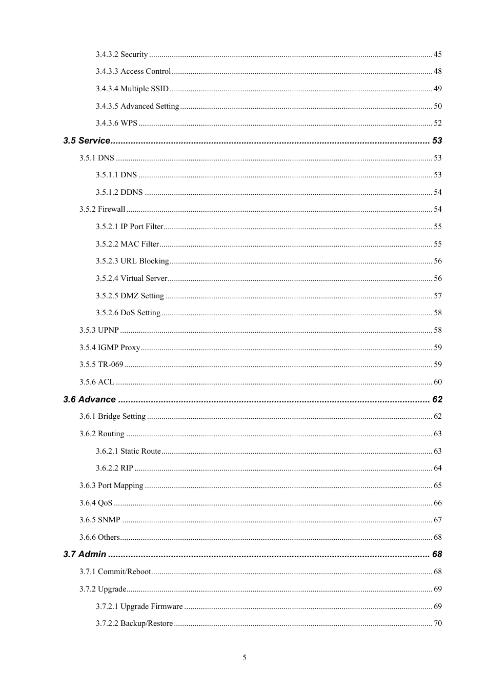 PLANET ADW-4401 User Manual | Page 5 / 84