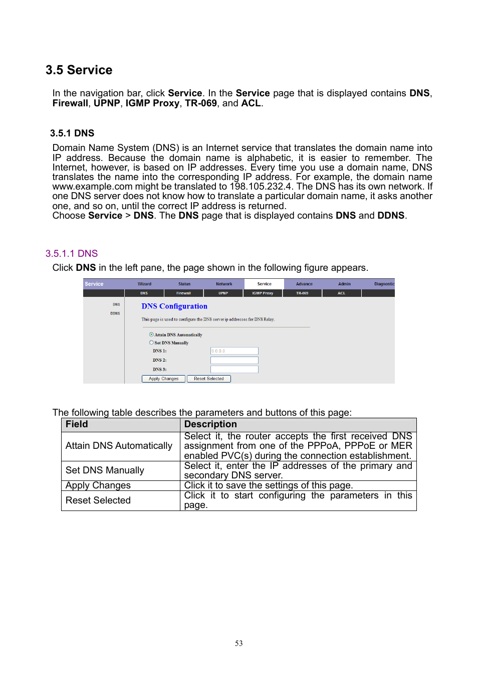 5 service, 1 dns | PLANET ADW-4401 User Manual | Page 53 / 84