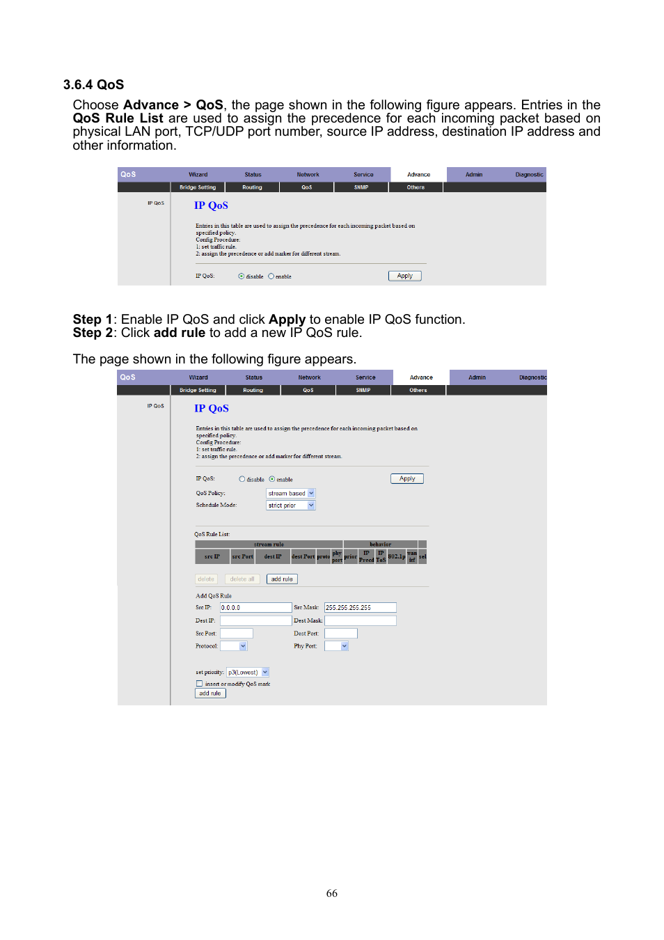 4 qos | PLANET ADW-4401 User Manual | Page 66 / 84