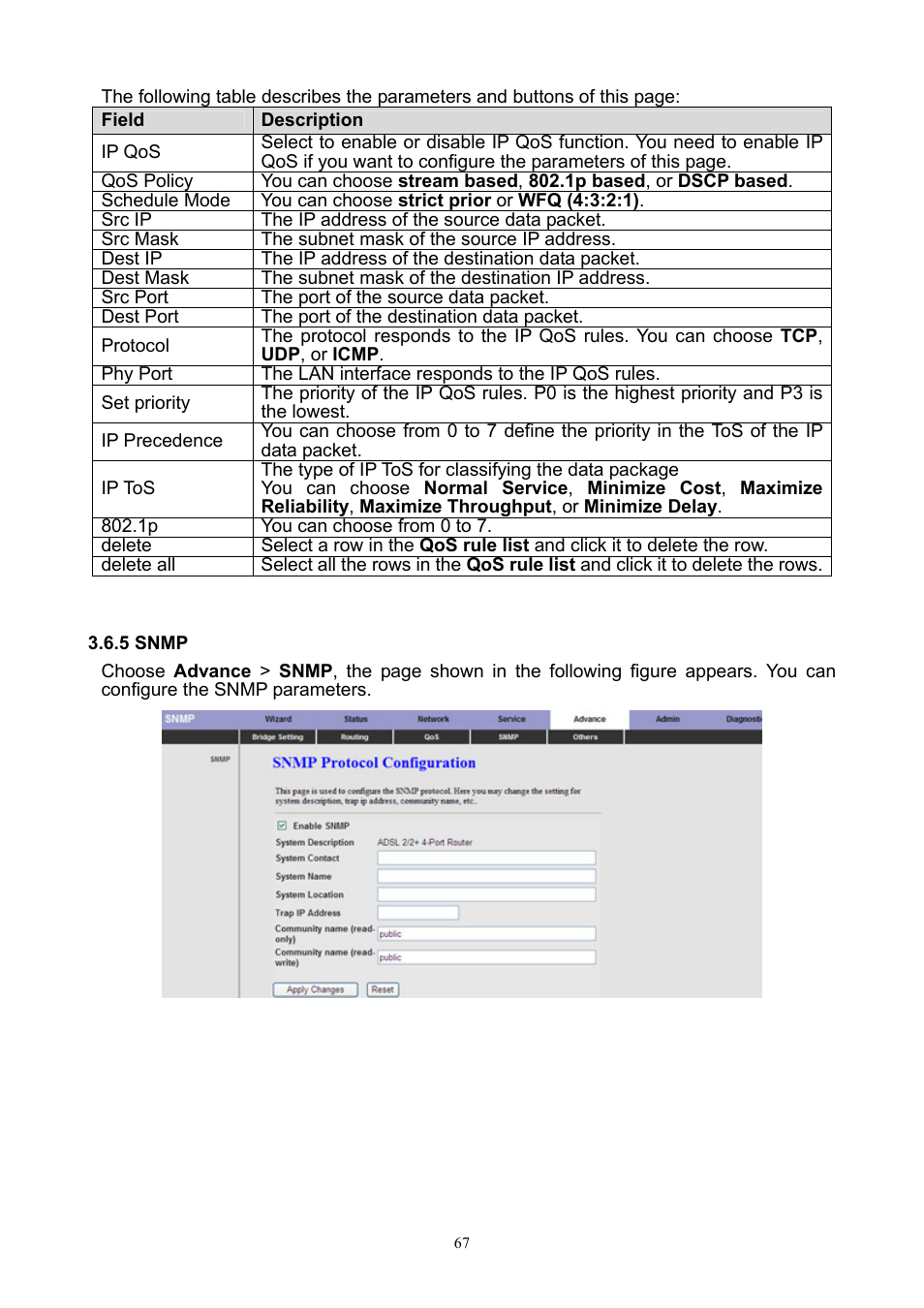 5 snmp | PLANET ADW-4401 User Manual | Page 67 / 84