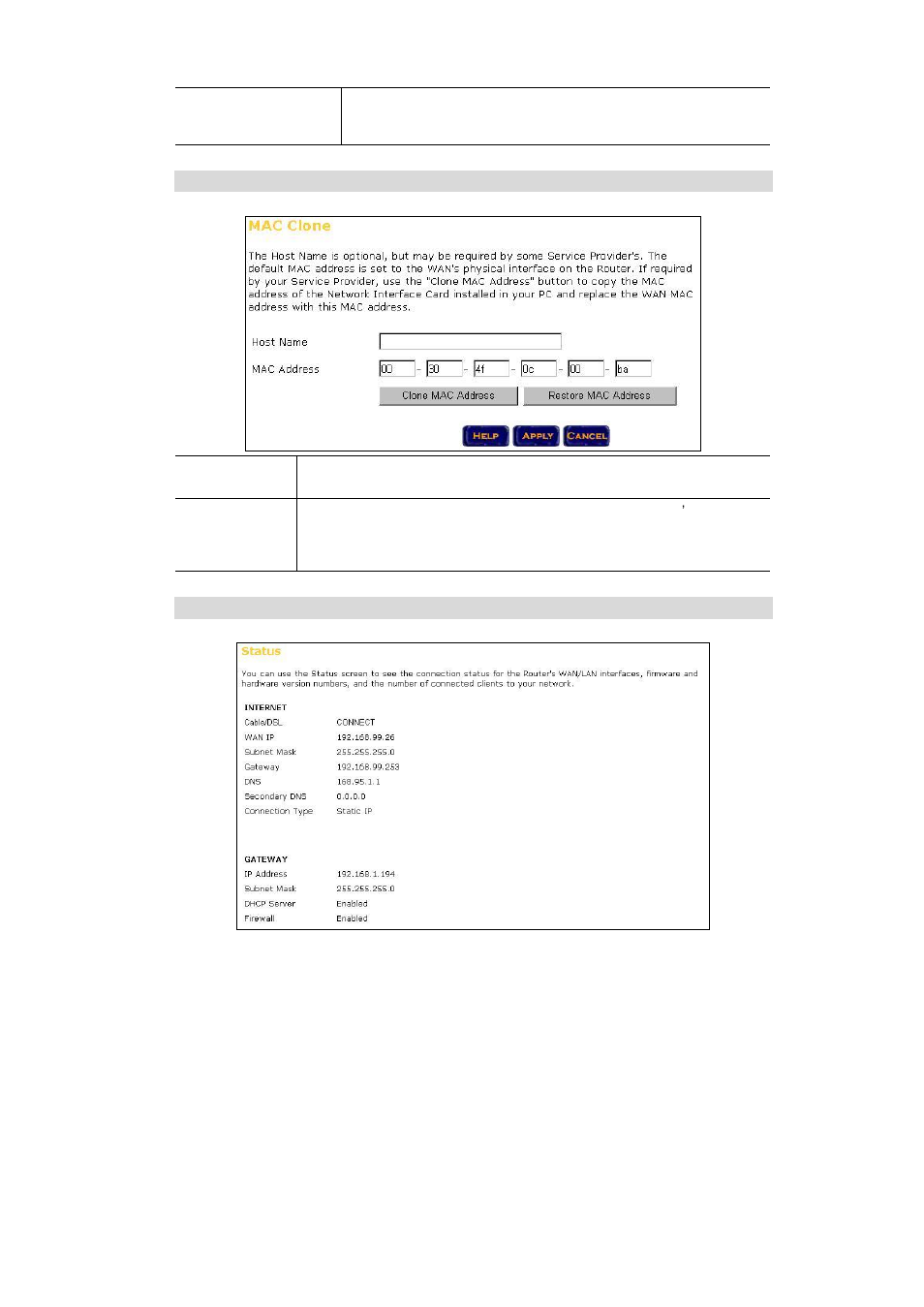 5 mac clone, 6 status | PLANET PRT-301W User Manual | Page 16 / 32