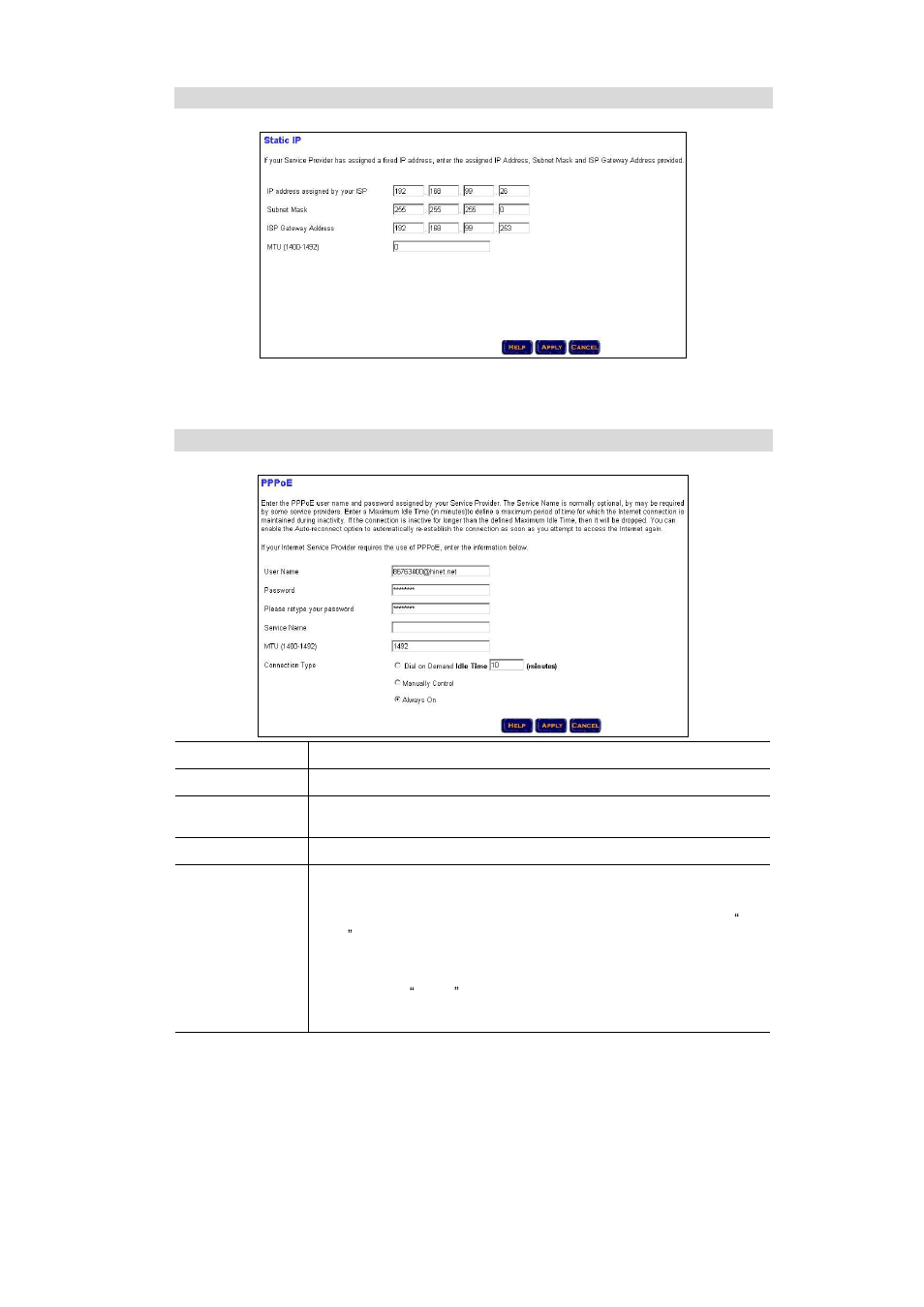 2 static ip, 3 pppoe | PLANET PRT-301W User Manual | Page 18 / 32