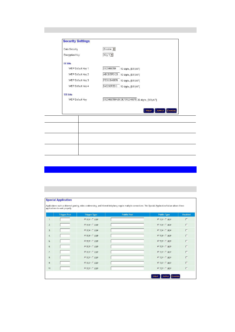 2 security settings, 5 nat, 1 special application | PLANET PRT-301W User Manual | Page 22 / 32
