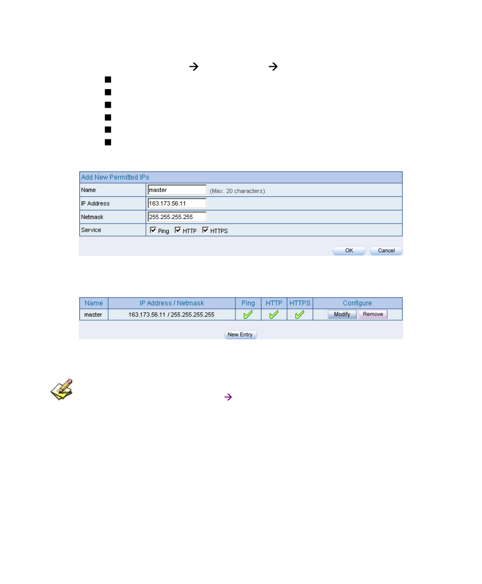 2 permitted ips | PLANET BM-2101 User Manual | Page 14 / 278