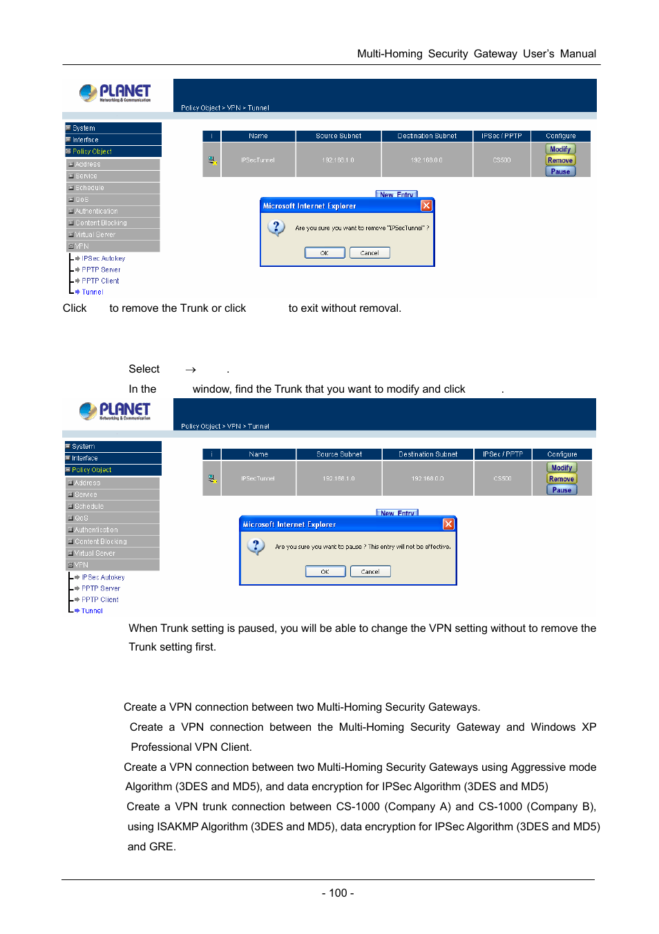 PLANET CS-1000 User Manual | Page 106 / 226