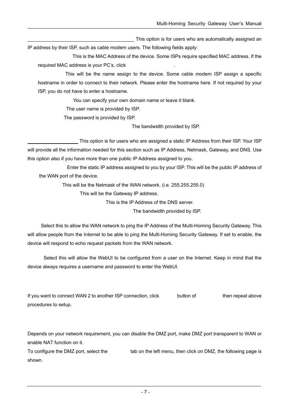 3 configure wan2 interface, 4 configure dmz interface, Onfigure | Wan2, Interface | PLANET CS-1000 User Manual | Page 13 / 226
