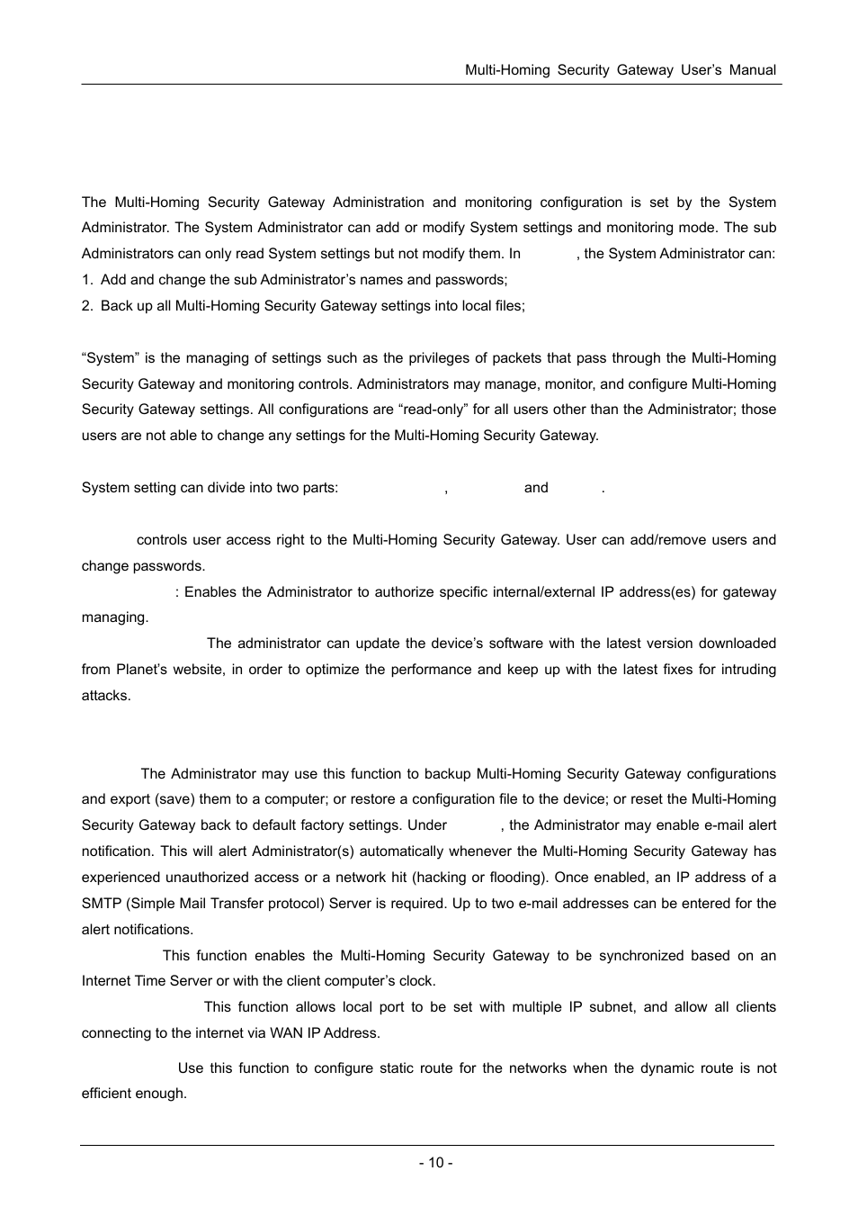 Chapter 3: web configuration, 1 system, Ystem | PLANET CS-1000 User Manual | Page 16 / 226