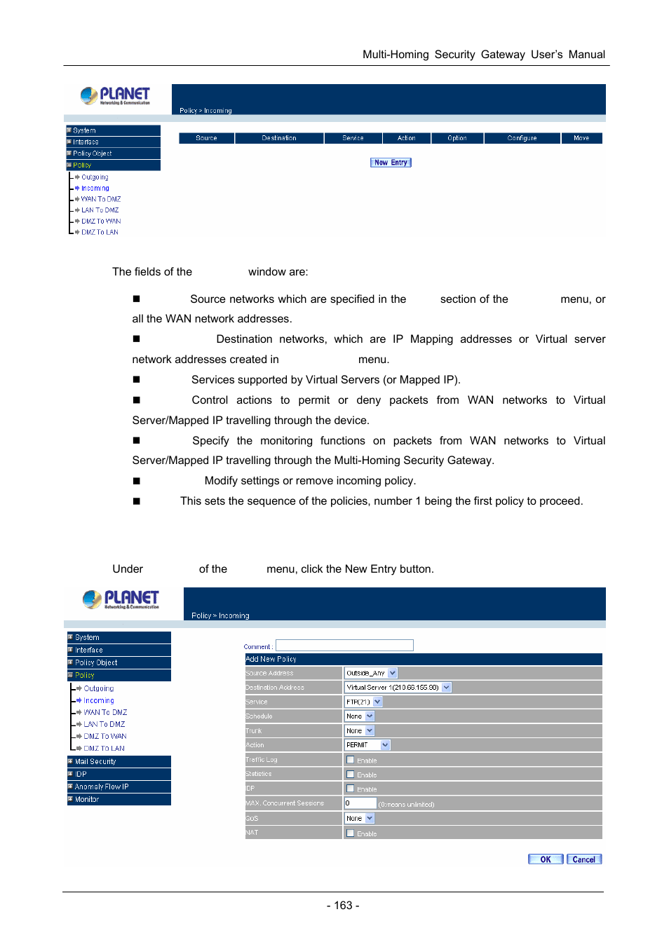 PLANET CS-1000 User Manual | Page 169 / 226