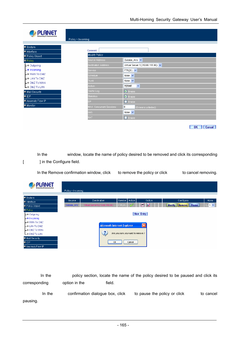 PLANET CS-1000 User Manual | Page 171 / 226