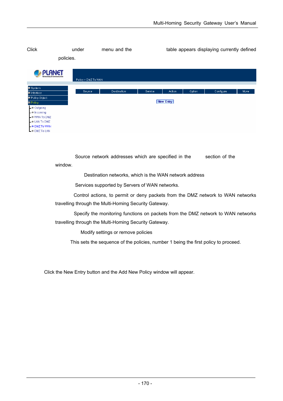 PLANET CS-1000 User Manual | Page 176 / 226