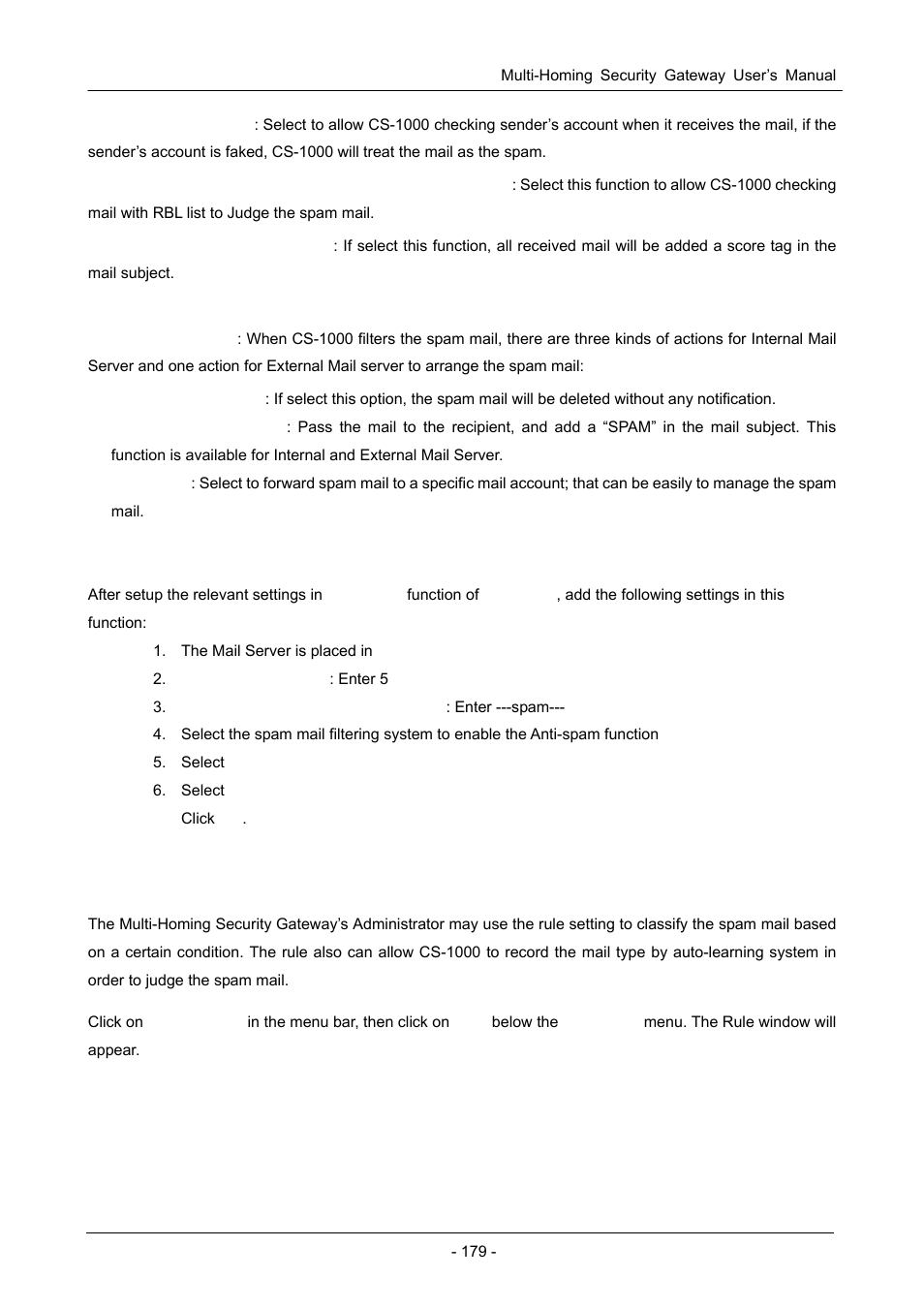 2 rule | PLANET CS-1000 User Manual | Page 185 / 226