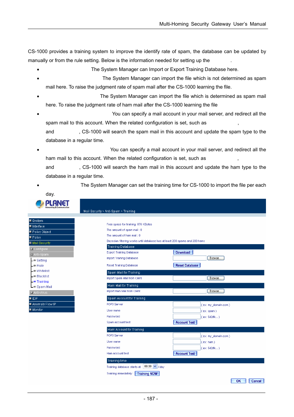 5 training | PLANET CS-1000 User Manual | Page 193 / 226