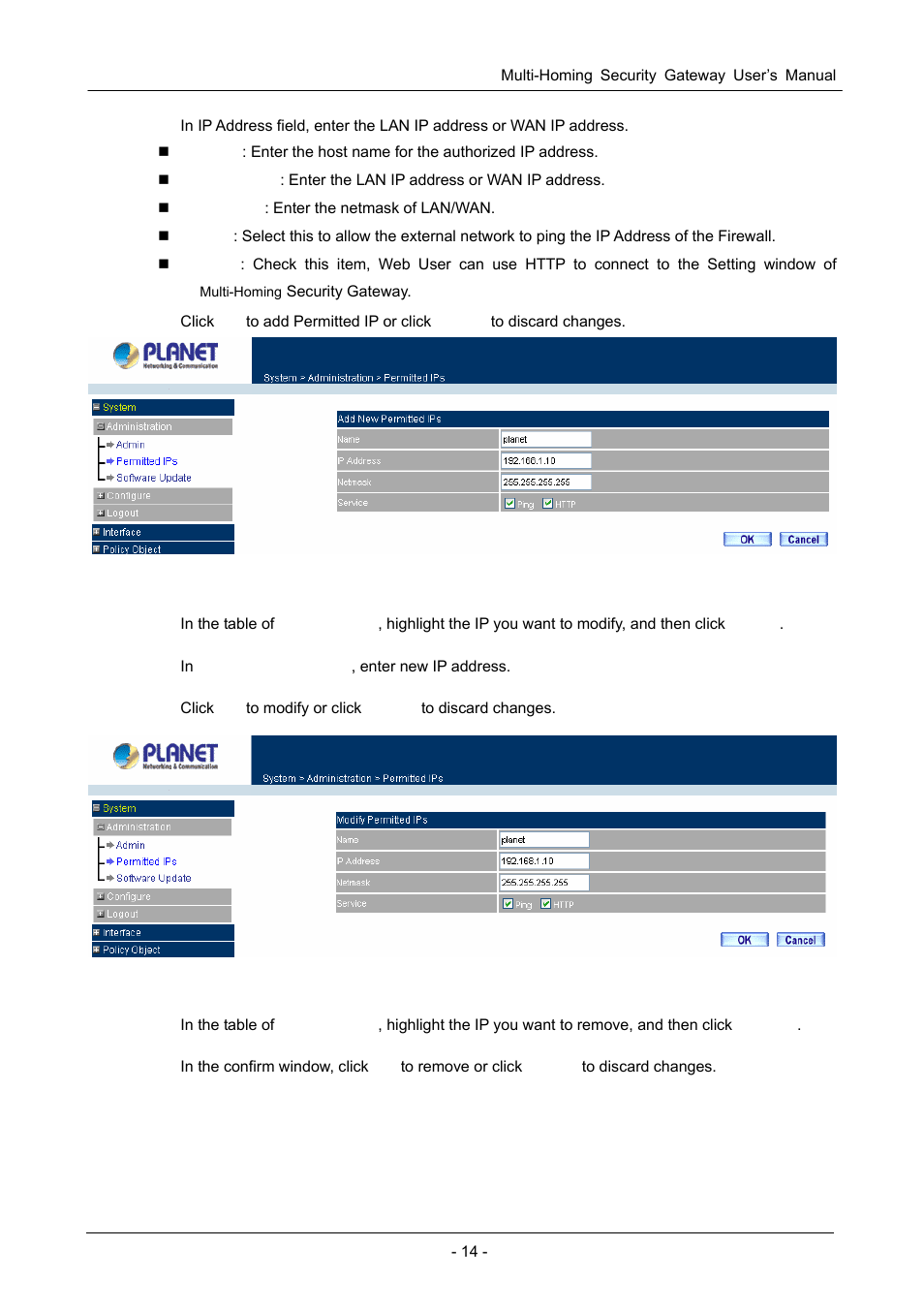 PLANET CS-1000 User Manual | Page 20 / 226