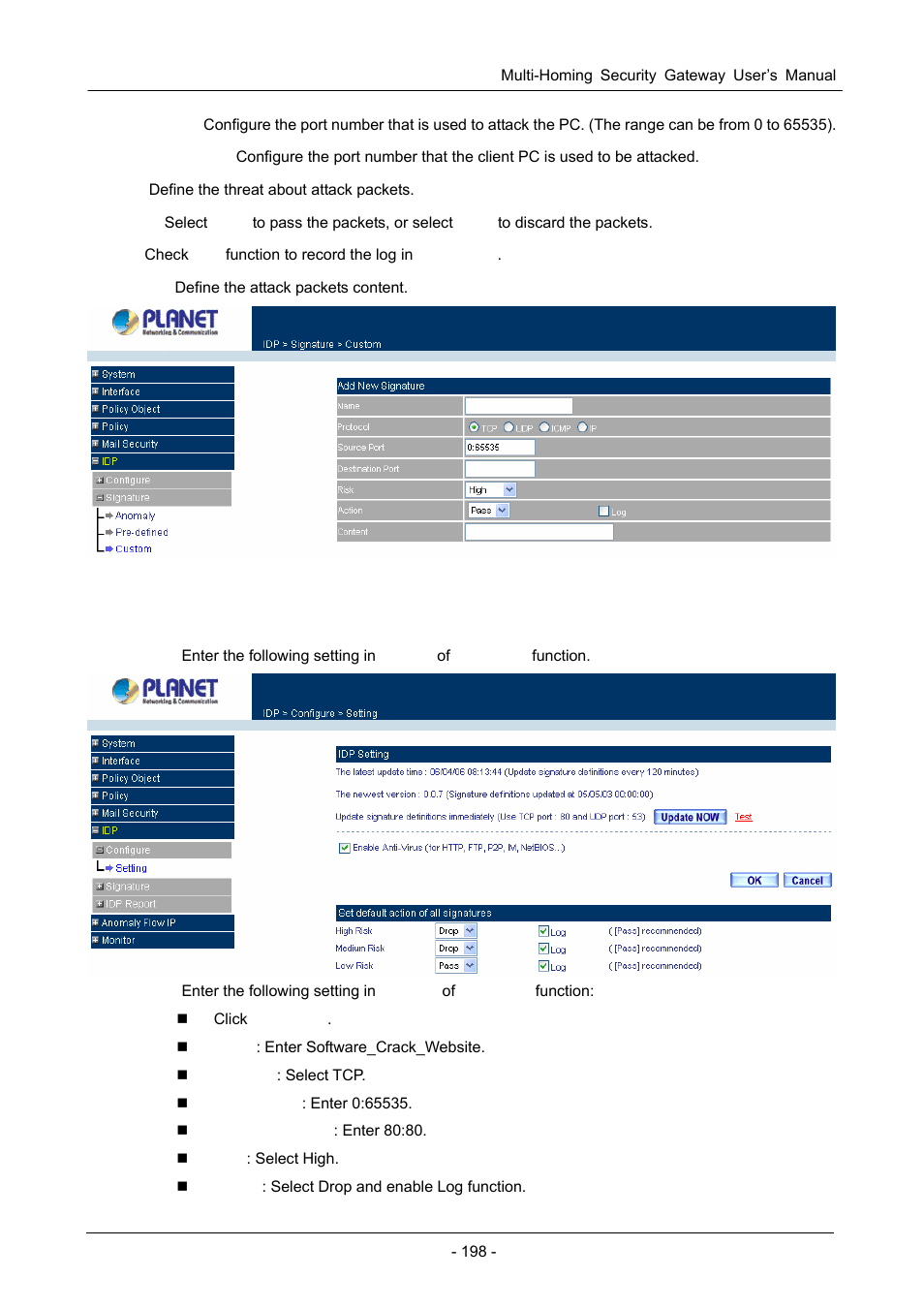 PLANET CS-1000 User Manual | Page 204 / 226