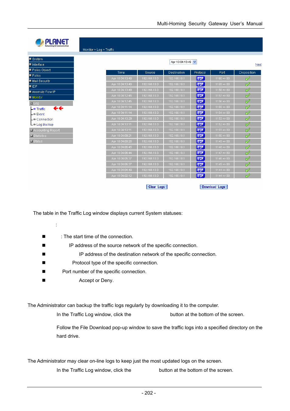 PLANET CS-1000 User Manual | Page 208 / 226