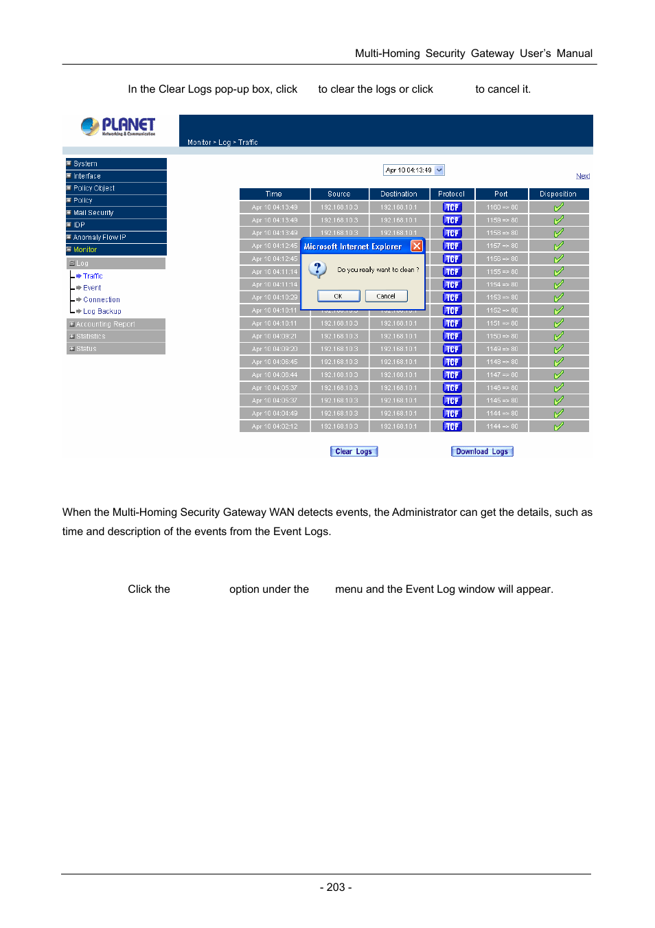 2 event | PLANET CS-1000 User Manual | Page 209 / 226