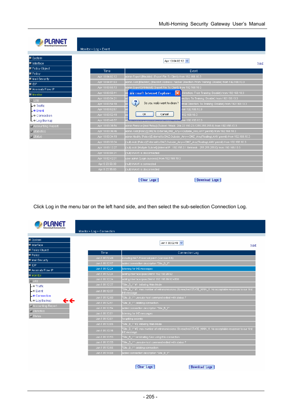 3 connection | PLANET CS-1000 User Manual | Page 211 / 226