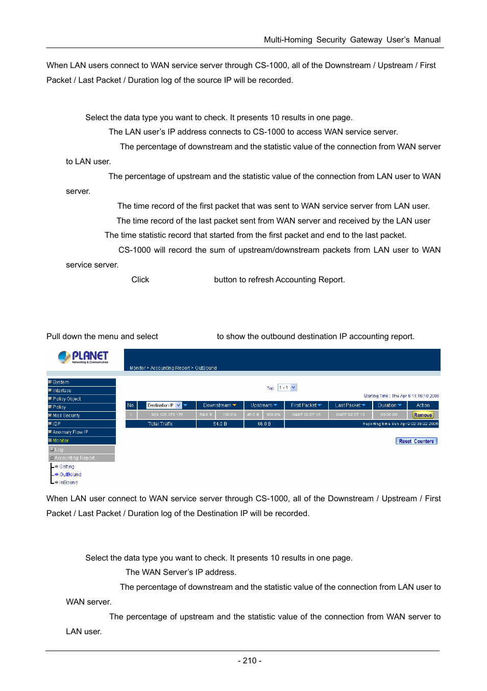 PLANET CS-1000 User Manual | Page 216 / 226