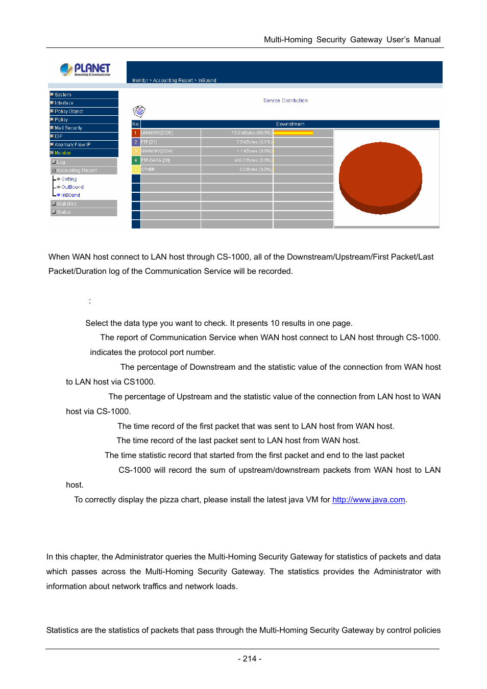 3 statistic | PLANET CS-1000 User Manual | Page 220 / 226