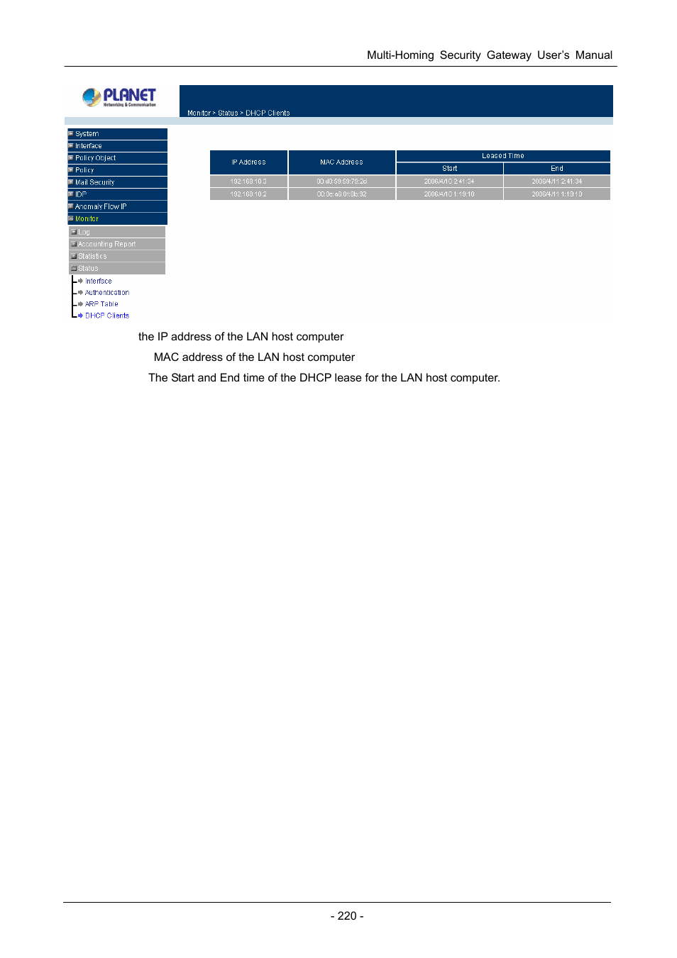 PLANET CS-1000 User Manual | Page 226 / 226