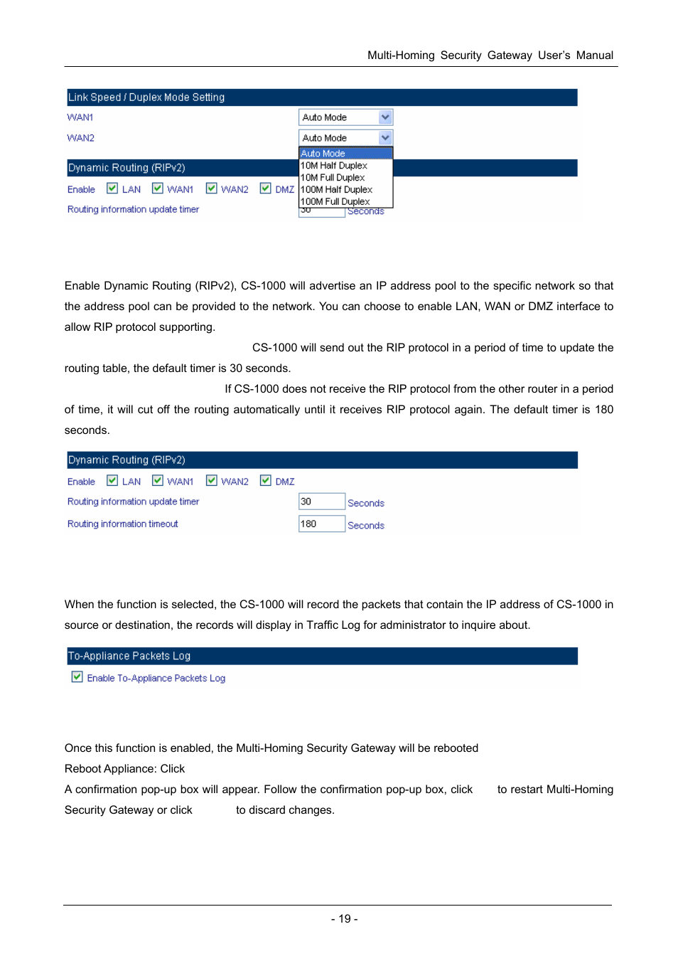 PLANET CS-1000 User Manual | Page 25 / 226