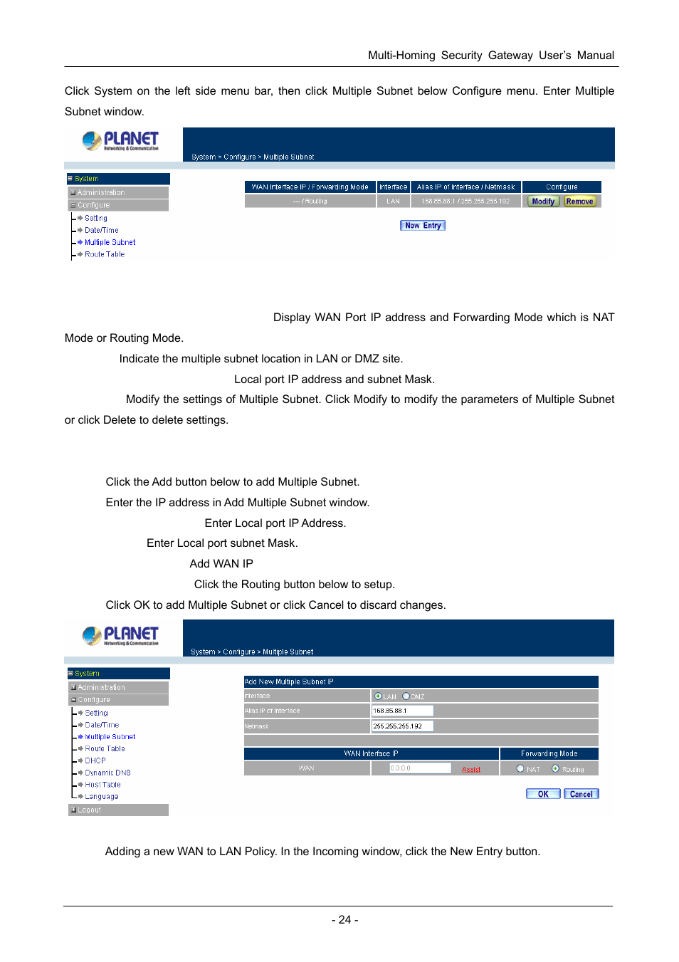 PLANET CS-1000 User Manual | Page 30 / 226