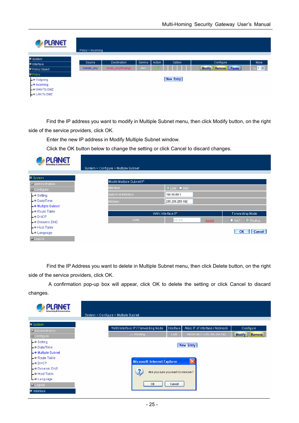 PLANET CS-1000 User Manual | Page 31 / 226