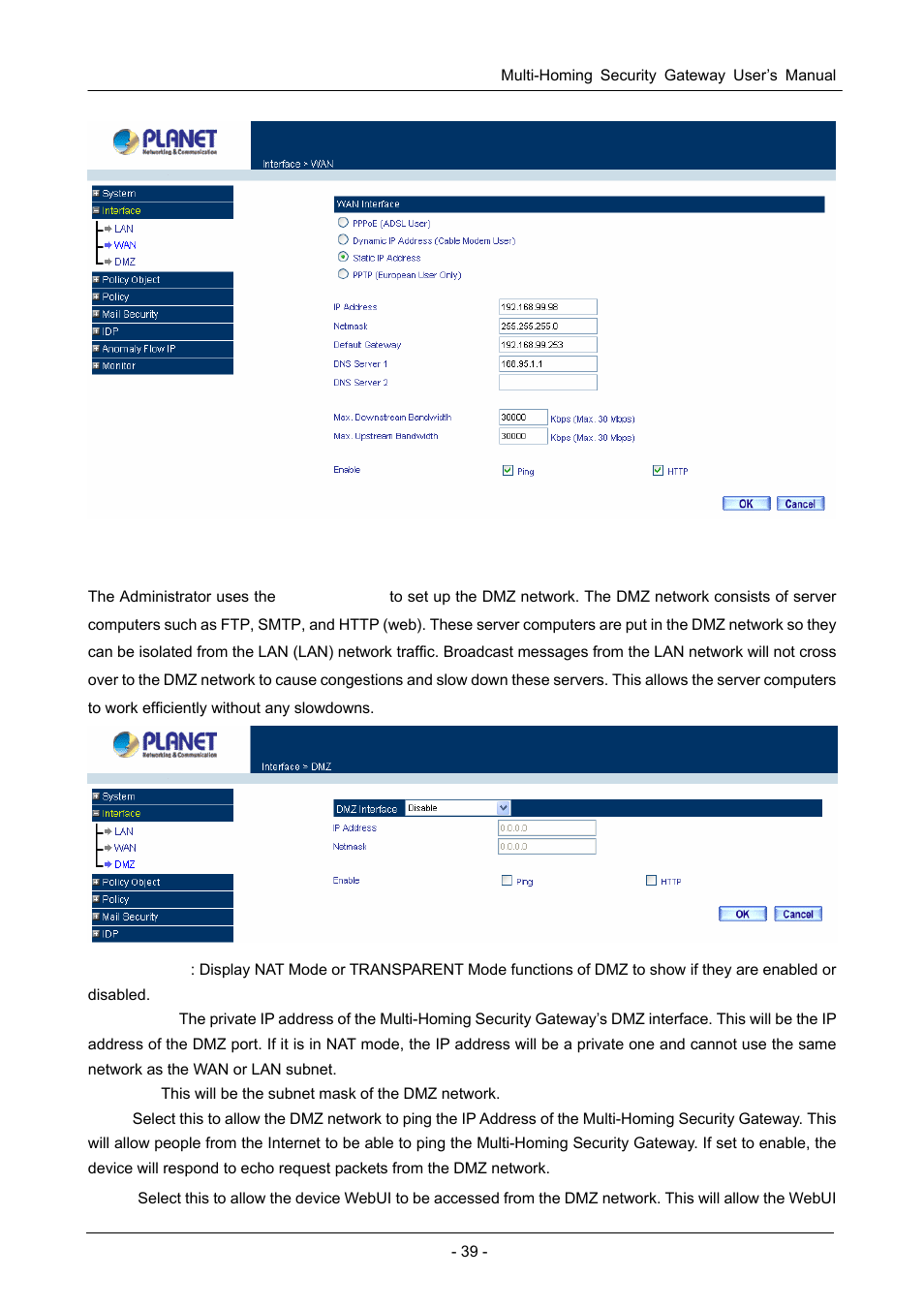 3 dmz | PLANET CS-1000 User Manual | Page 45 / 226