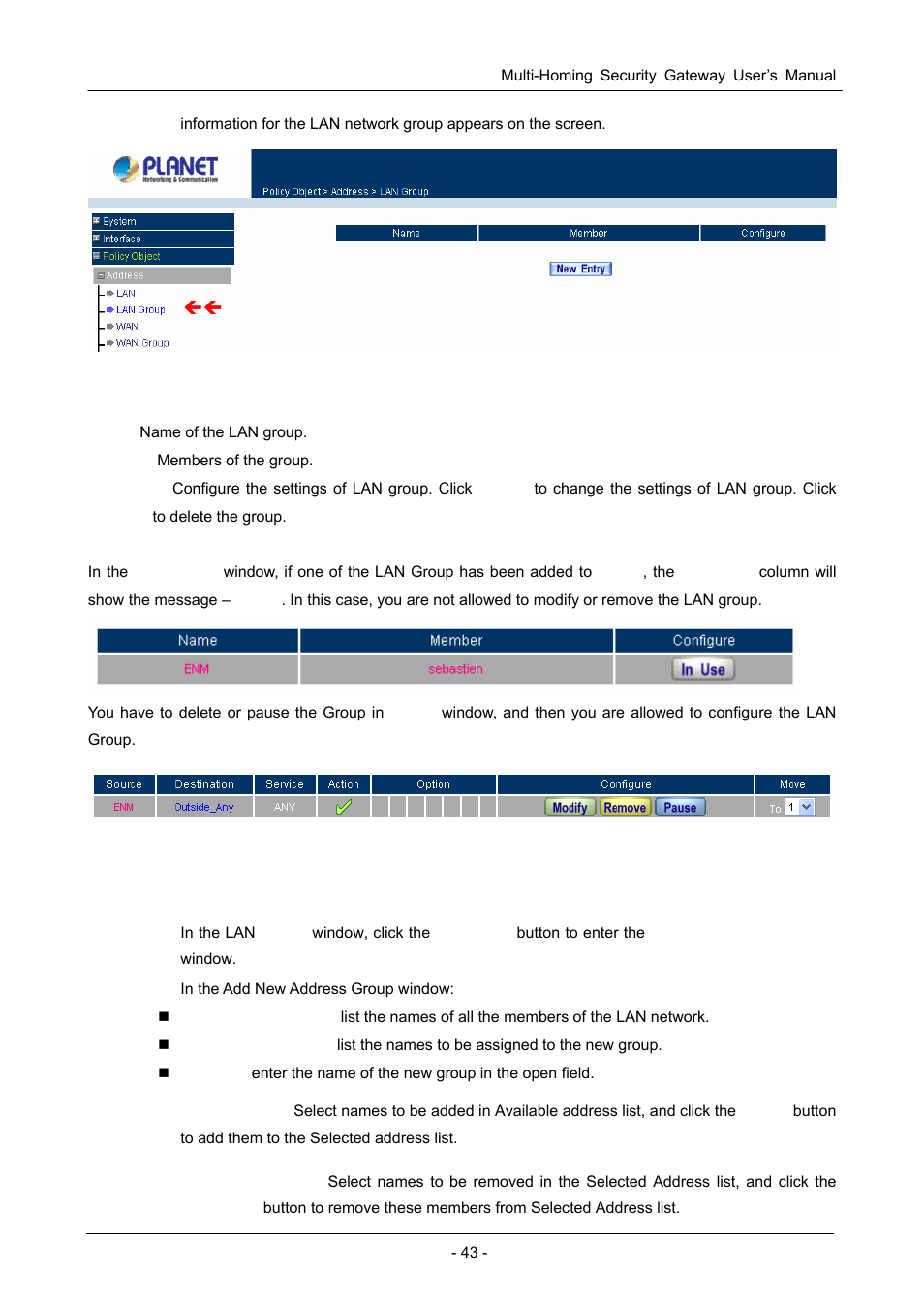 PLANET CS-1000 User Manual | Page 49 / 226