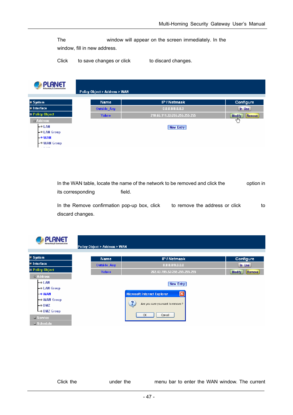 4 wan group | PLANET CS-1000 User Manual | Page 53 / 226