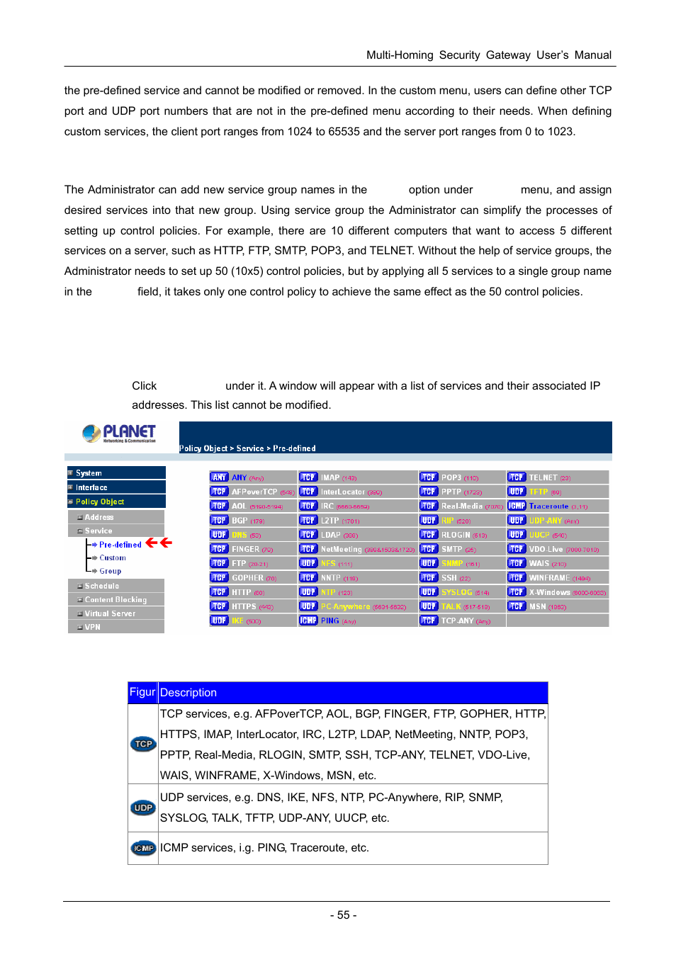 1 pre-defined | PLANET CS-1000 User Manual | Page 61 / 226