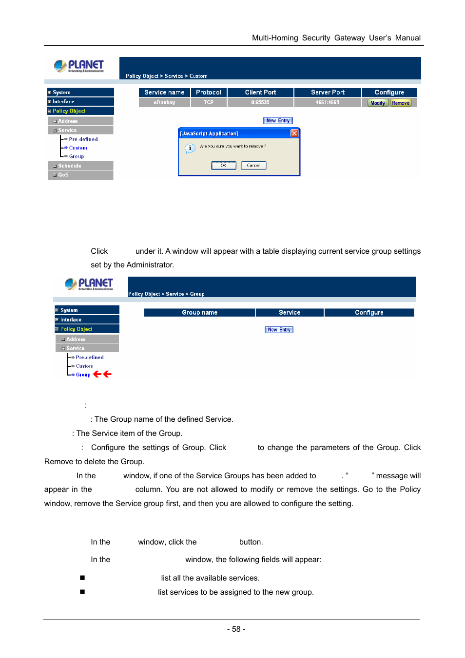 3 group | PLANET CS-1000 User Manual | Page 64 / 226