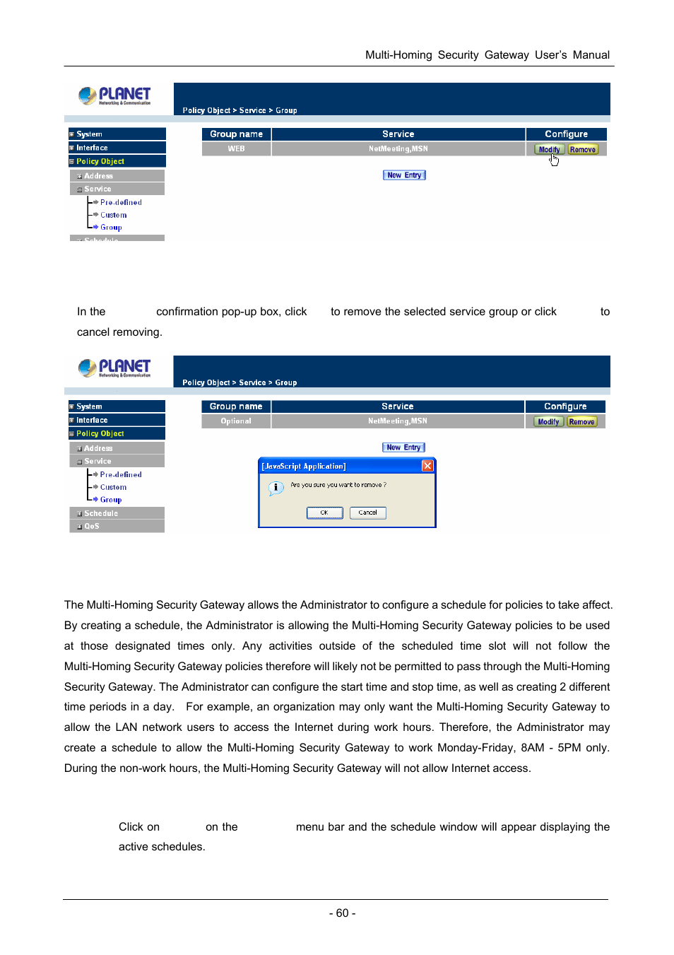 3 schedule | PLANET CS-1000 User Manual | Page 66 / 226