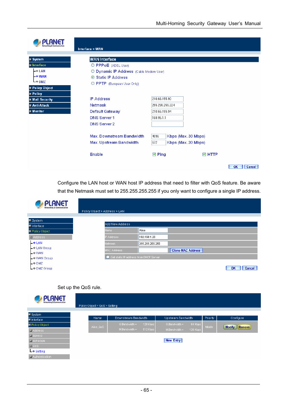 PLANET CS-1000 User Manual | Page 71 / 226